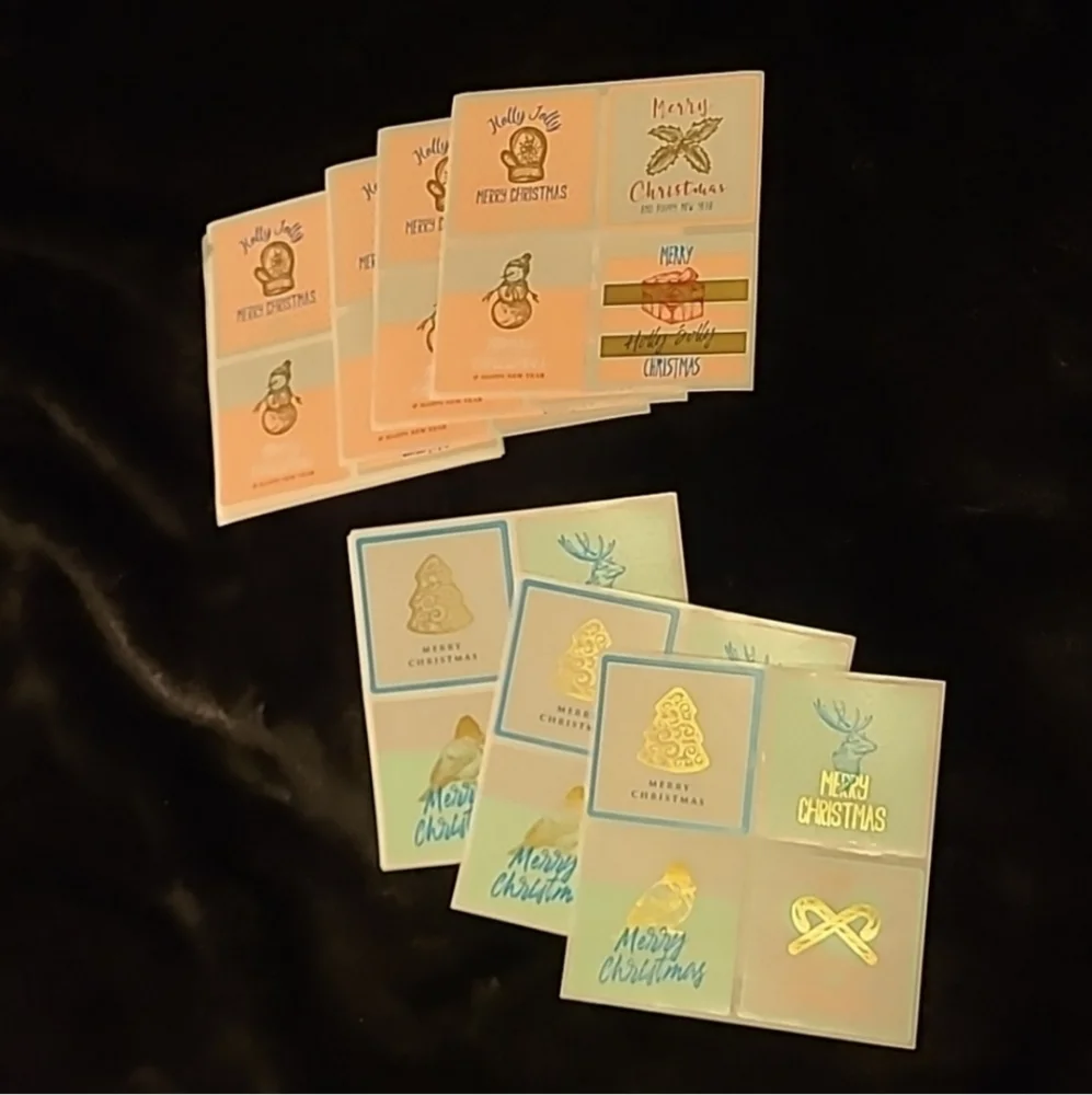 100 ct Combo🎄 40 Stickers each Lux Stickers with Gold Foiling & 60 Name